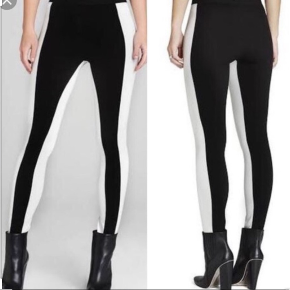 Vintage BCBGMaxAzria Black White Sasha Leggings